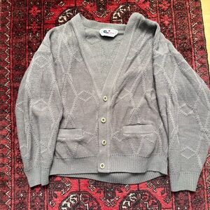 Cooper Vintage 90s Knit Cardigan Brown Mens Size Medium